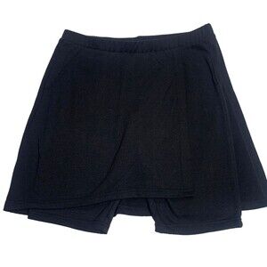Noctex Mini Skort Womens Size M Black Pull On Rave Goth Alt Girl Festival Y2K